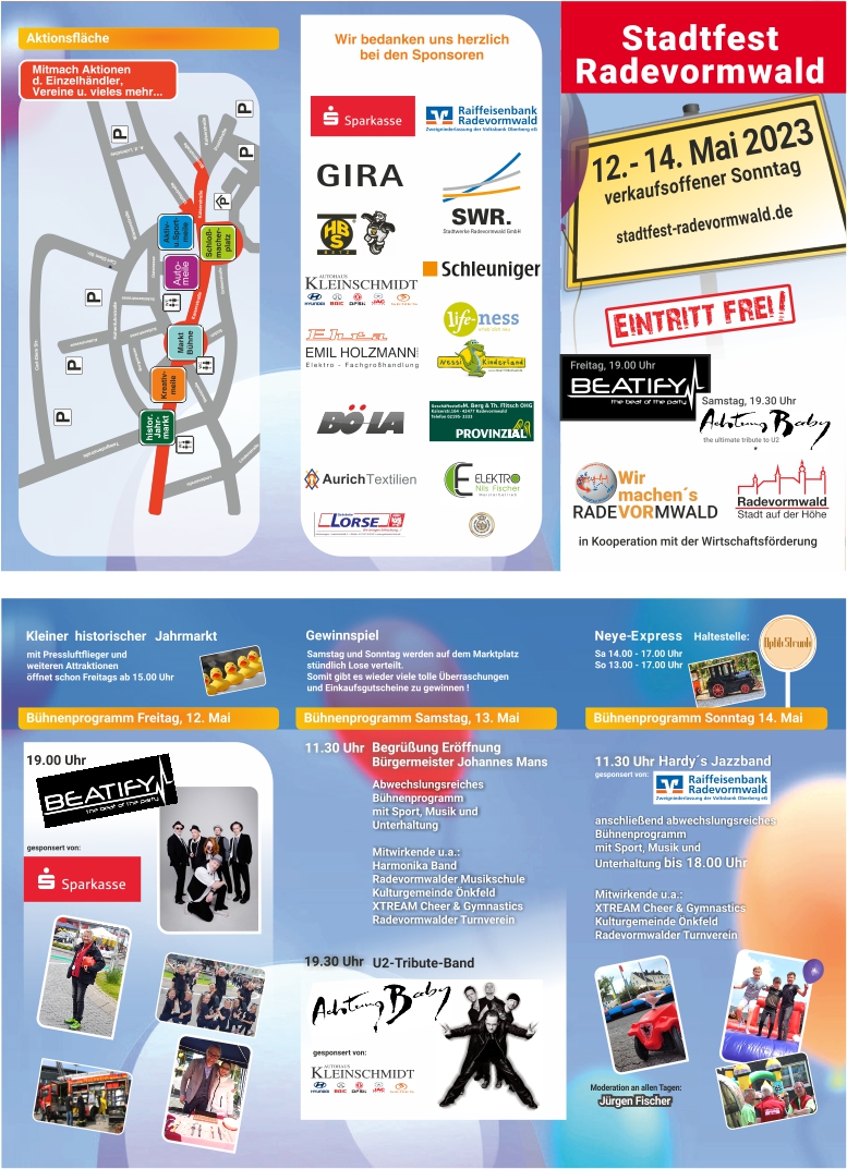 Flyer Stadtfest 2023