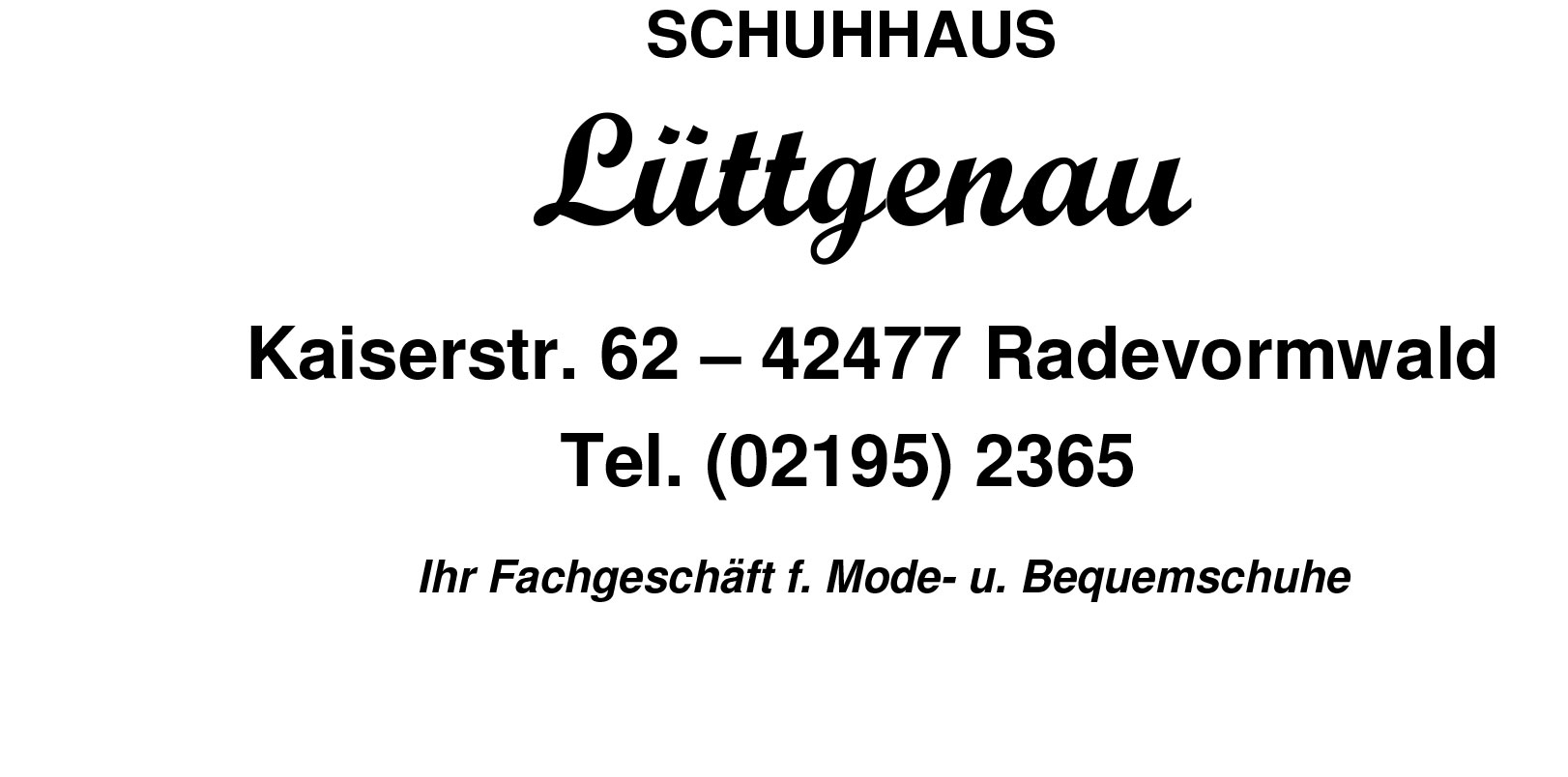 Schuhhaus Lüttgenau