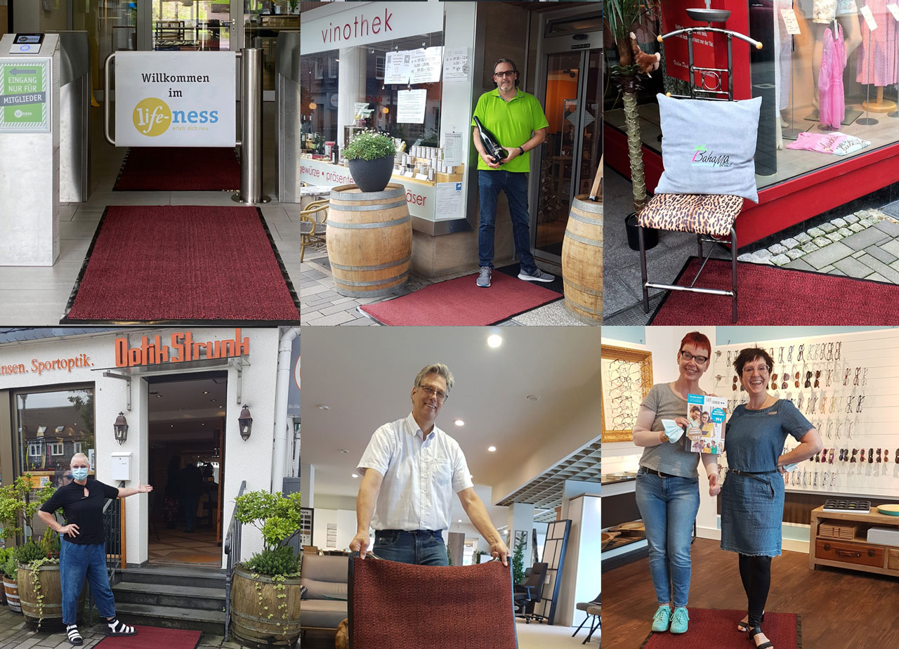 Roter teppich Collage